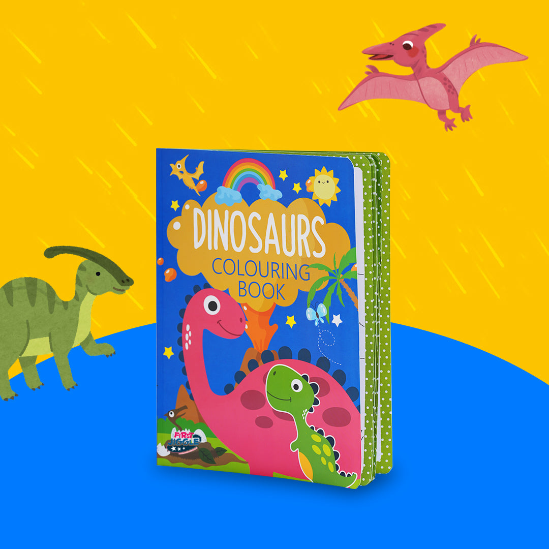 First Jiggle Dinosaurs Colouring Book – A Prehistoric Adventure for Kids!