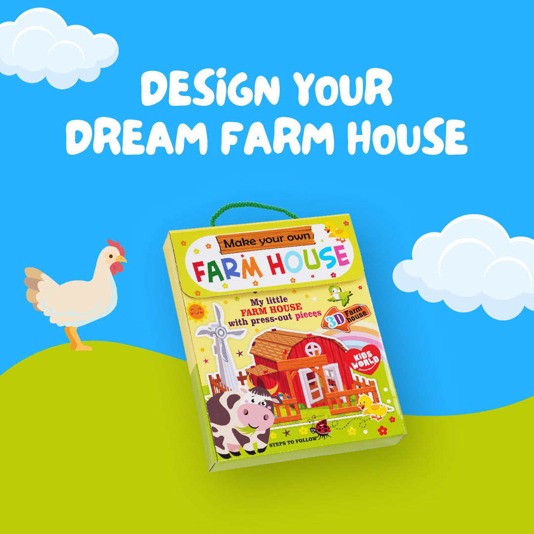 First Jiggle Make Your Own 3D Farm House Kit – Build, Create & Explore!
