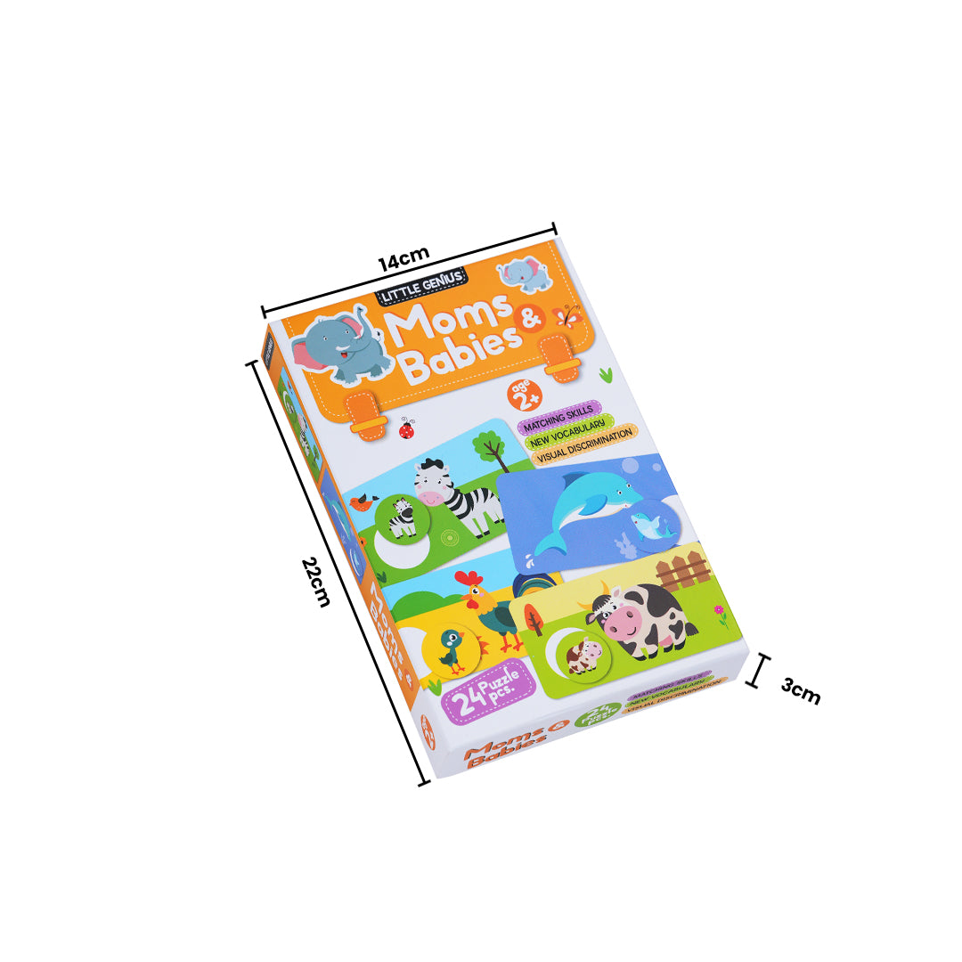 First Jiggle Moms & Babies Puzzle Box – Fun & Educational Animal Puzzle for Kids!