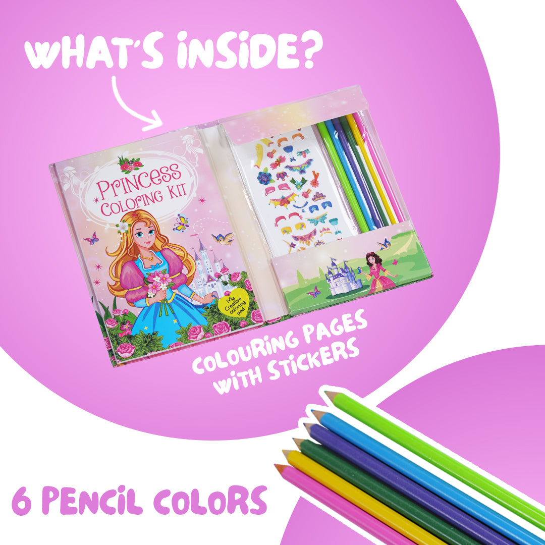 First Jiggle Princess Colouring Art Book Kit