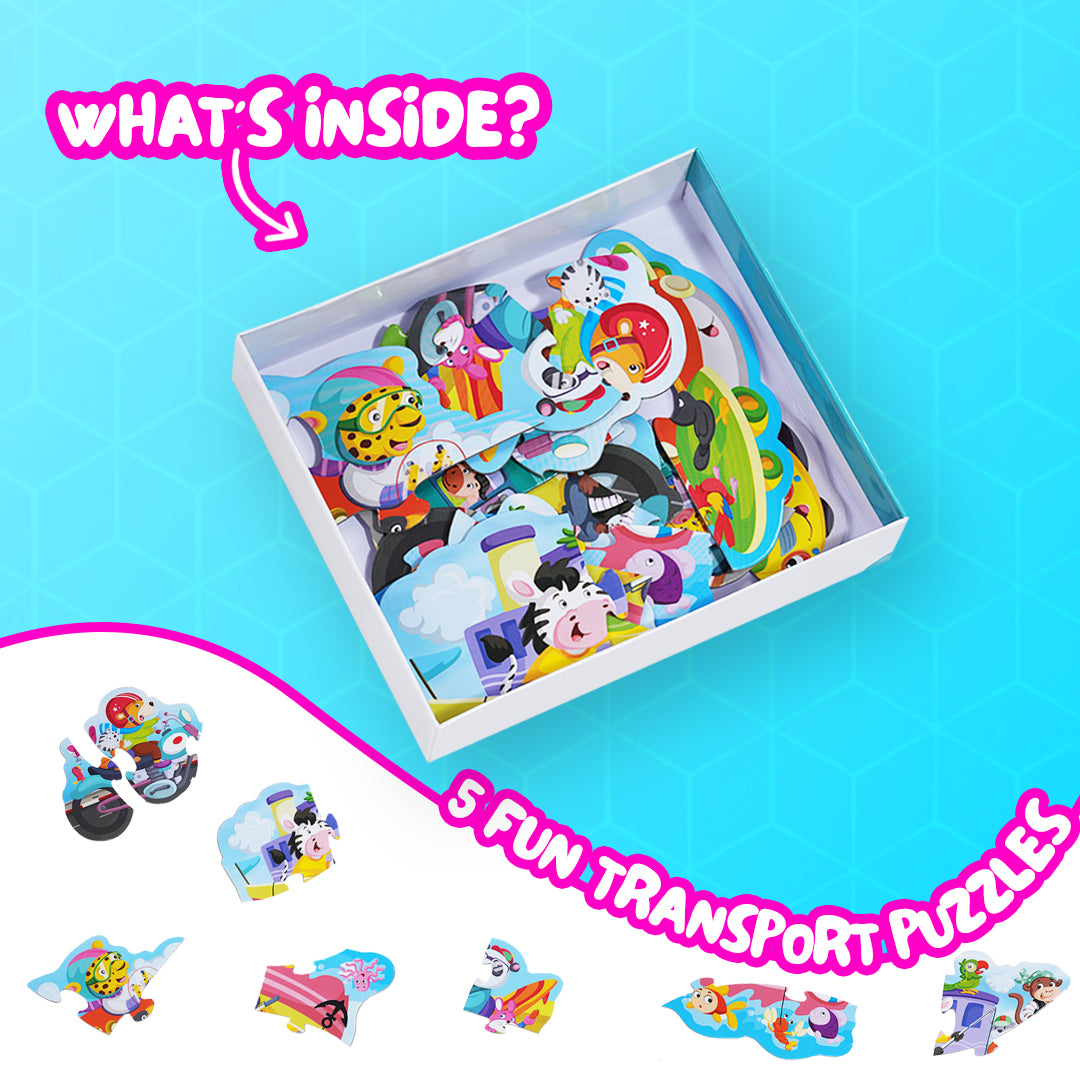 First Jiggle Early Learning Puzzles: Transport – Fun & Educational Play!