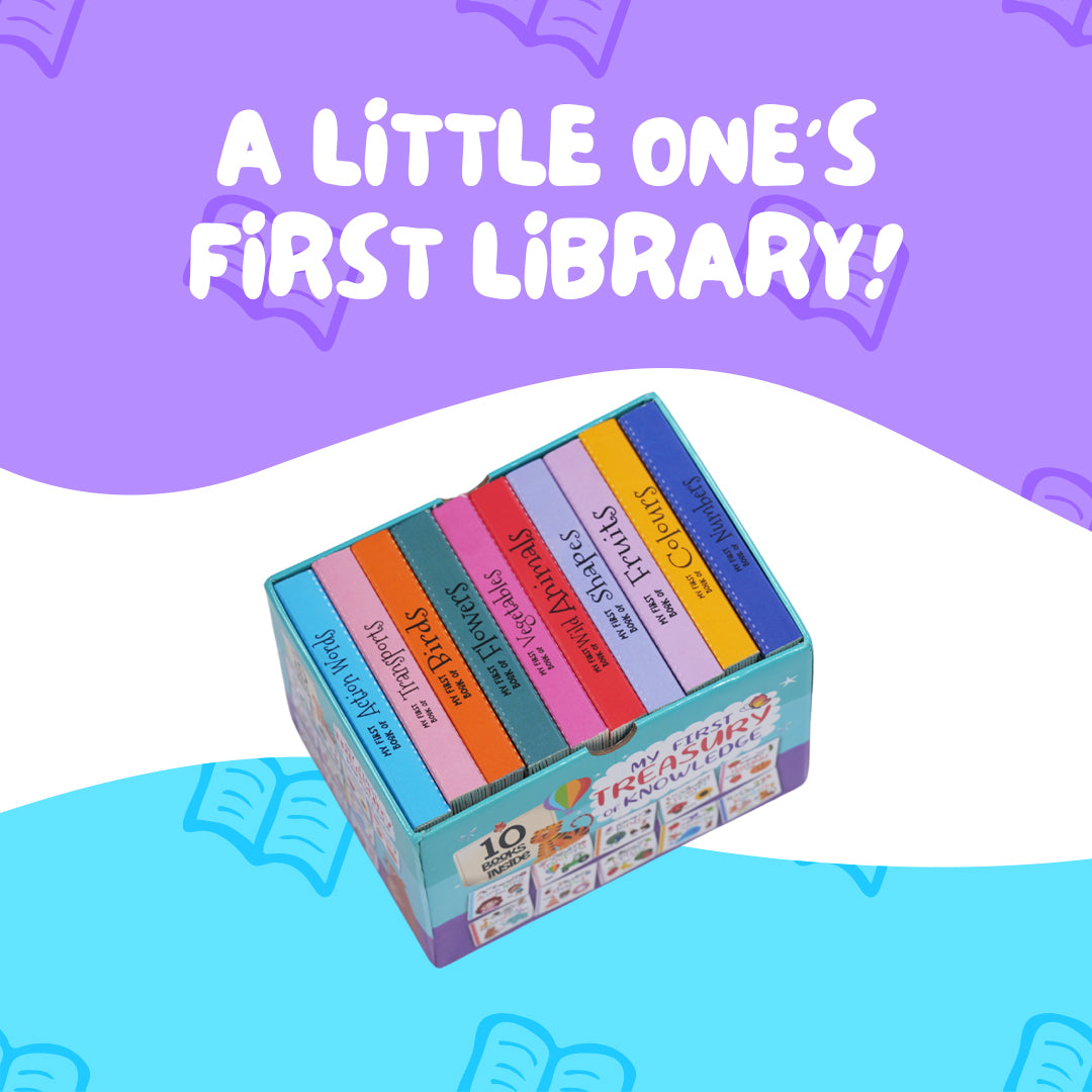 My First Treasury of Knowledge – A Fun & Educational Board Book Set!