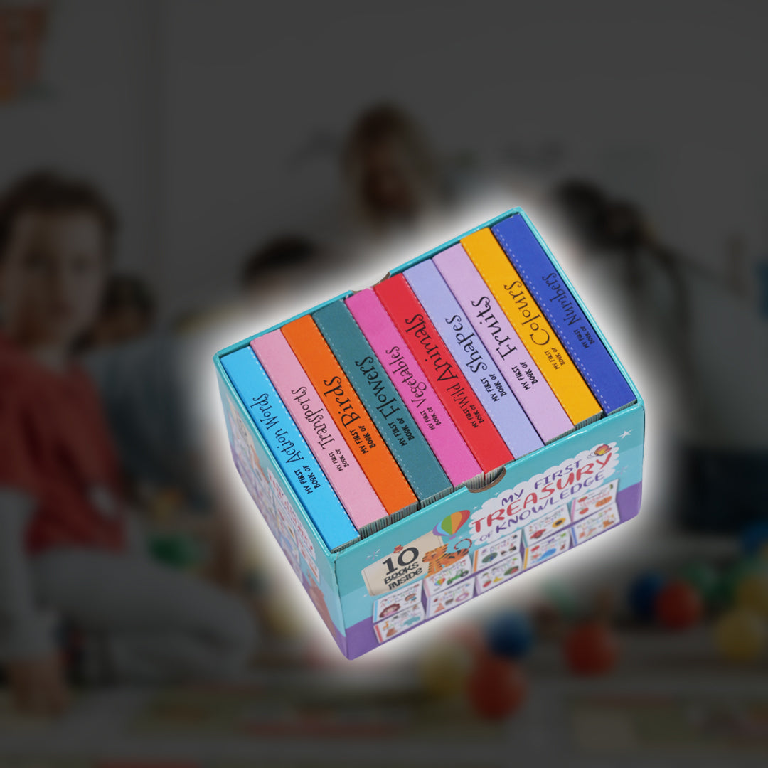 My First Treasury of Knowledge – A Fun & Educational Board Book Set!