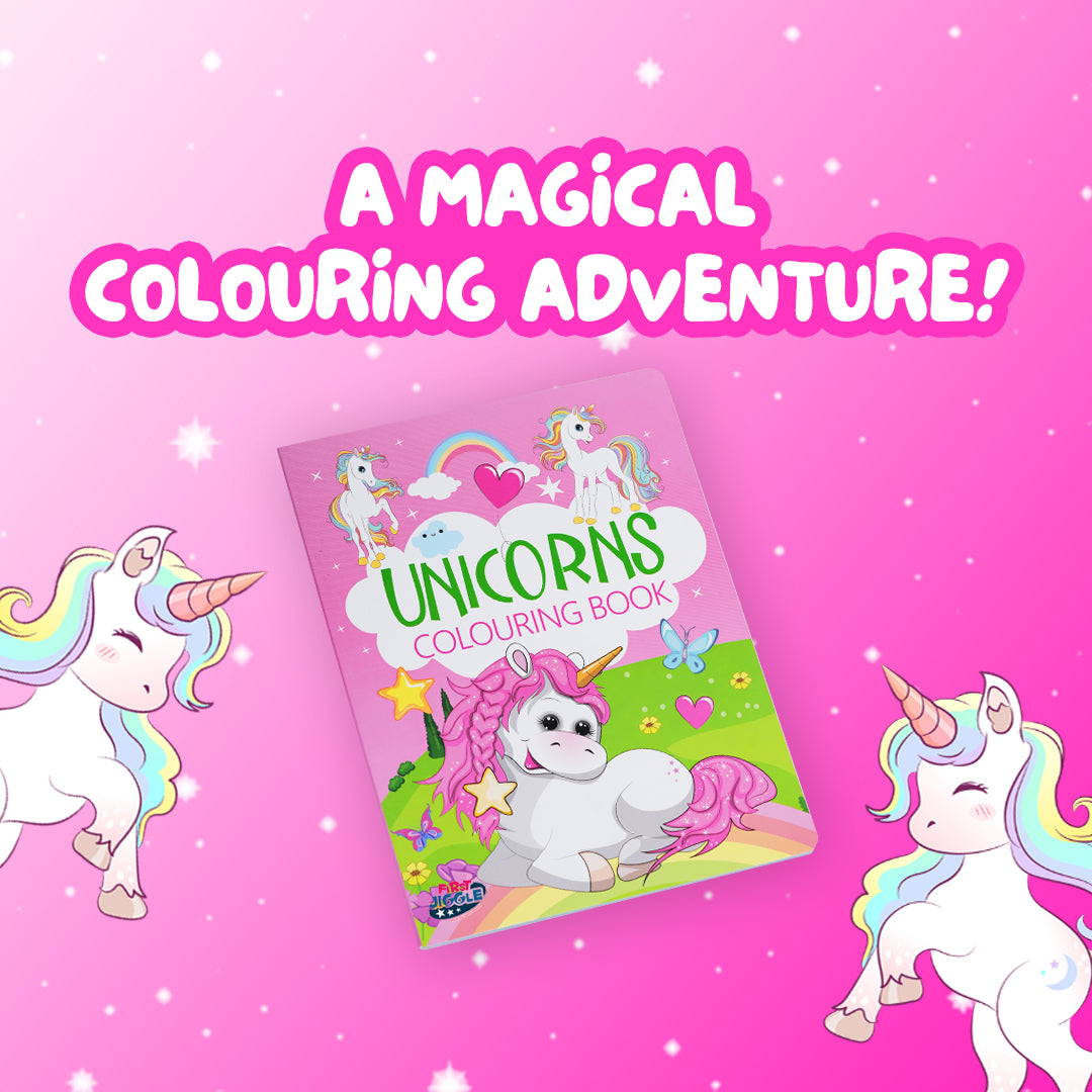First Jiggle My Amazing Book of Colouring: Unicorns – A Magical Creative Adventure!
